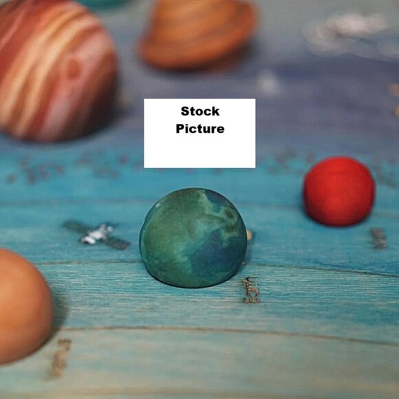 Wood Solar System Model Toys Set Puzzle Board Planets Montessori 3-Part Cards - Picture 6 of 6